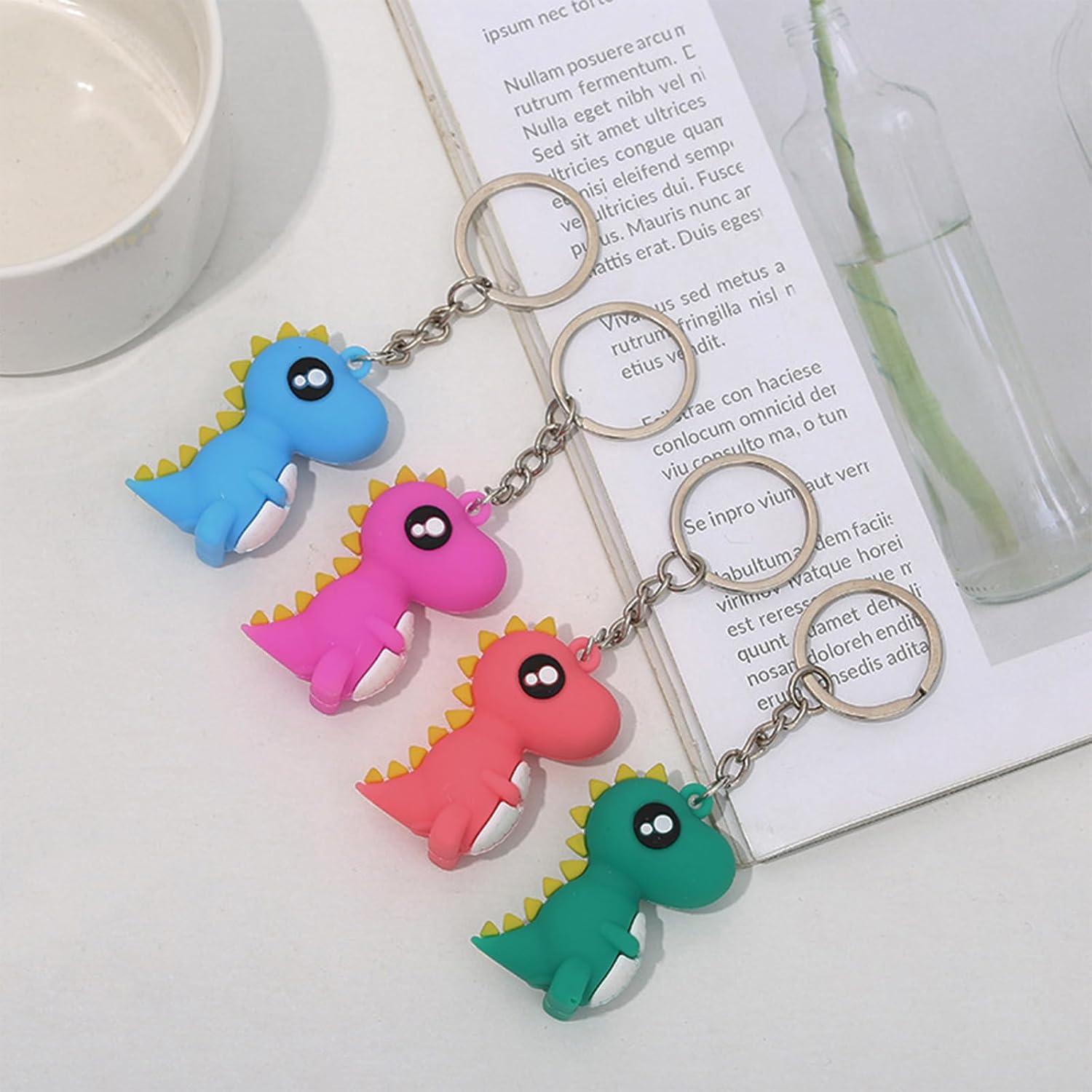 Llavero de Dinosaurio Colorido Poyamuse para Niños