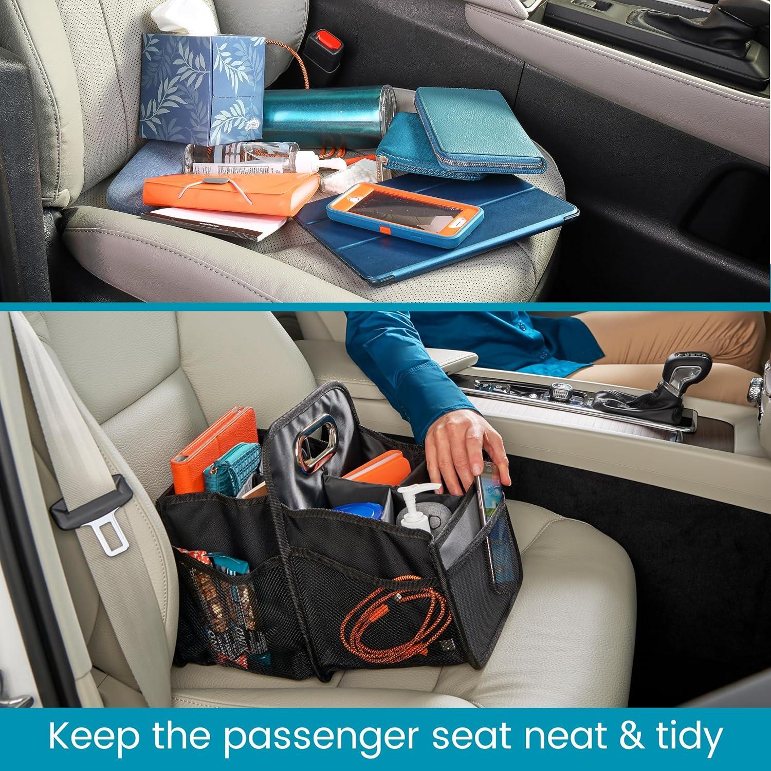 Caddy Organizador de Asiento Carro High Road Negro 34x24cm