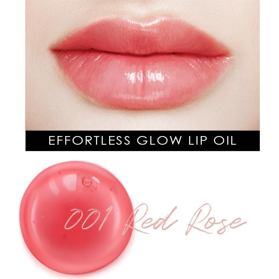 Aceite Labial Glowiest EFFORTLESS 001 Rosa Roja - 4.8g