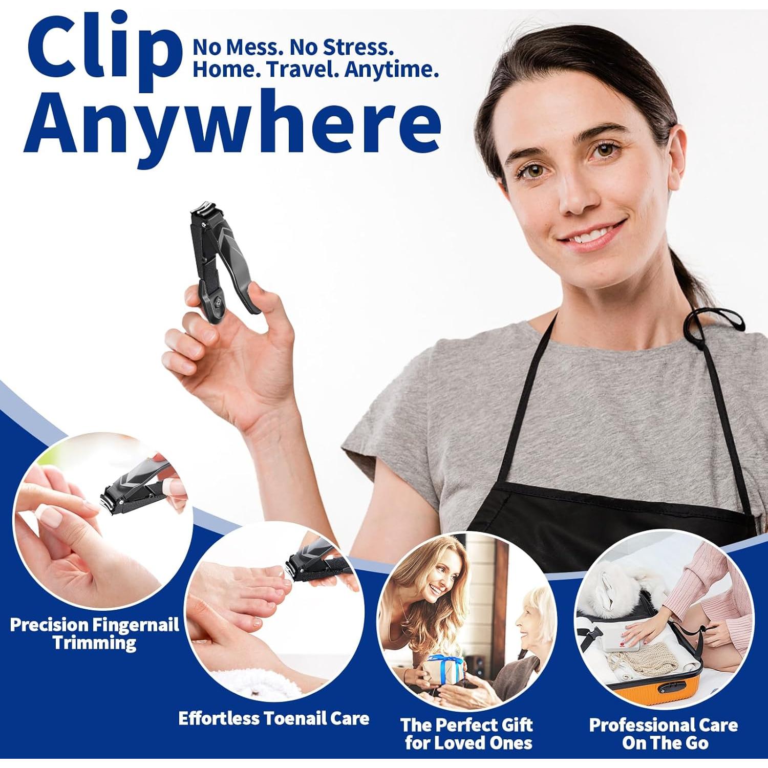 Cortauñas Profesional ROOOG con Recogedor - Diseño Antisalpicaduras