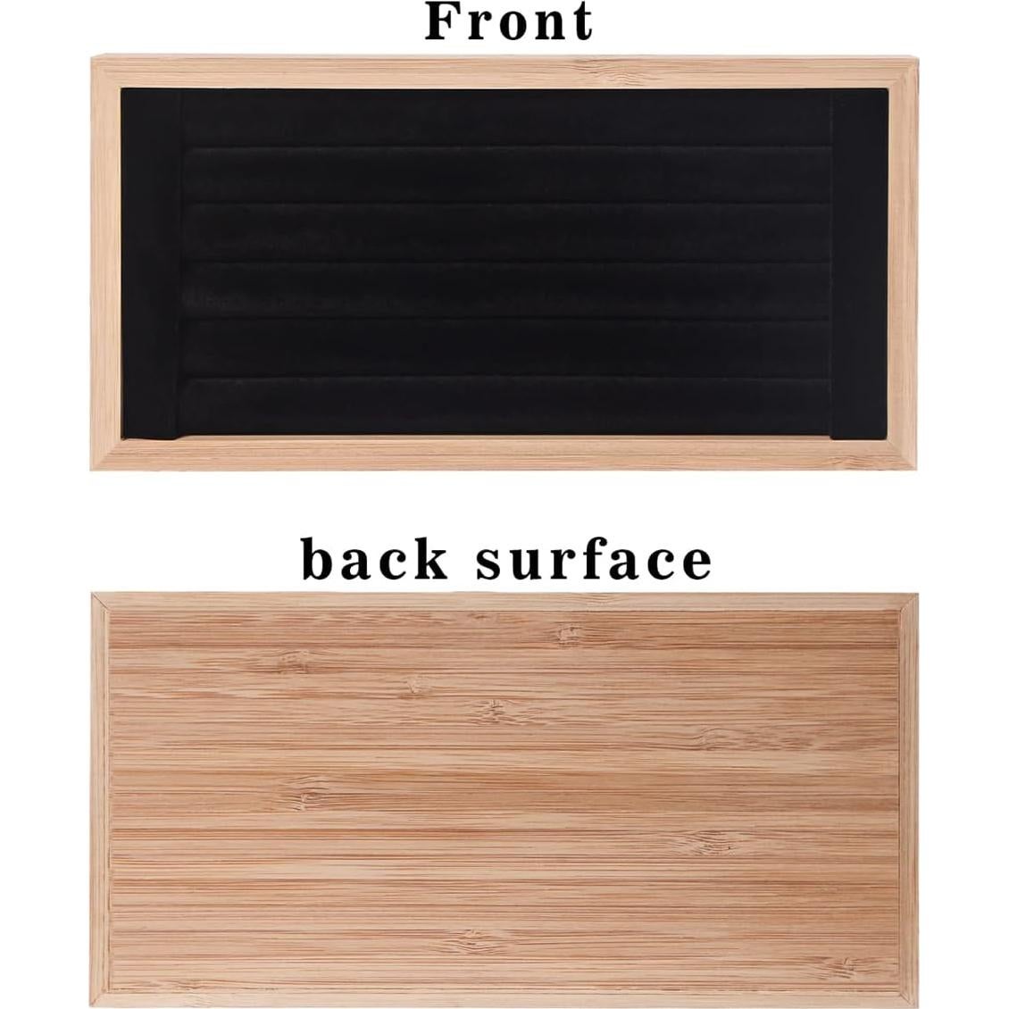 Soporte de Anillos Coward de Bambú Elegante Negro