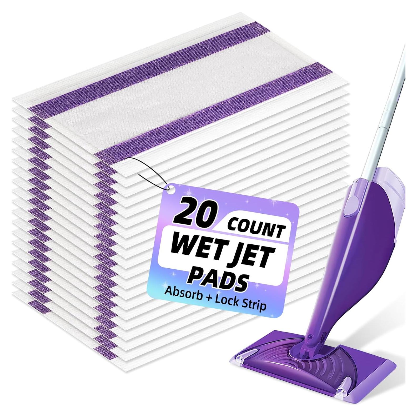 20 Almohadillas Desechables para Mop Jet Húmedo Hofosi