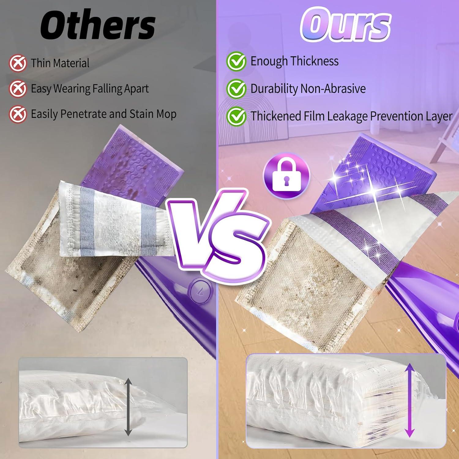 20 Almohadillas Desechables para Mop Jet Húmedo Hofosi