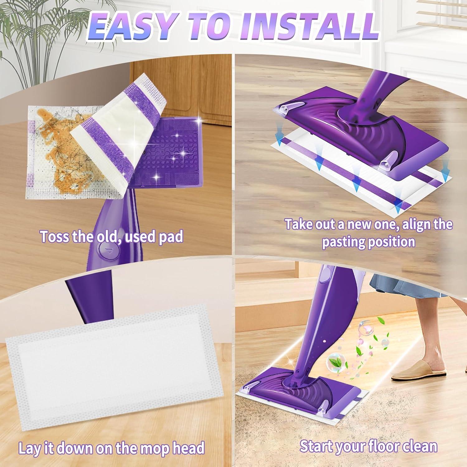 20 Almohadillas Desechables para Mop Jet Húmedo Hofosi