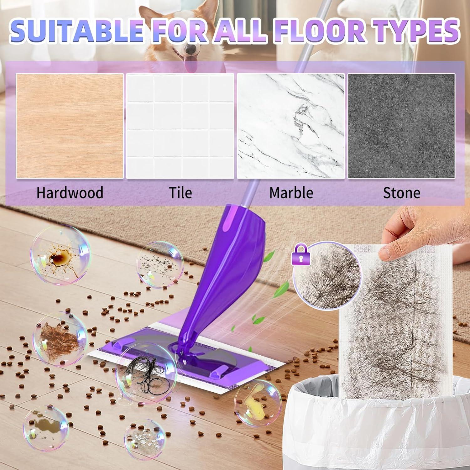 20 Almohadillas Desechables para Mop Jet Húmedo Hofosi