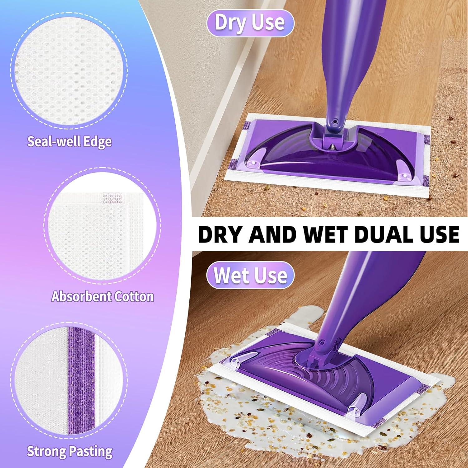 20 Almohadillas Desechables para Mop Jet Húmedo Hofosi