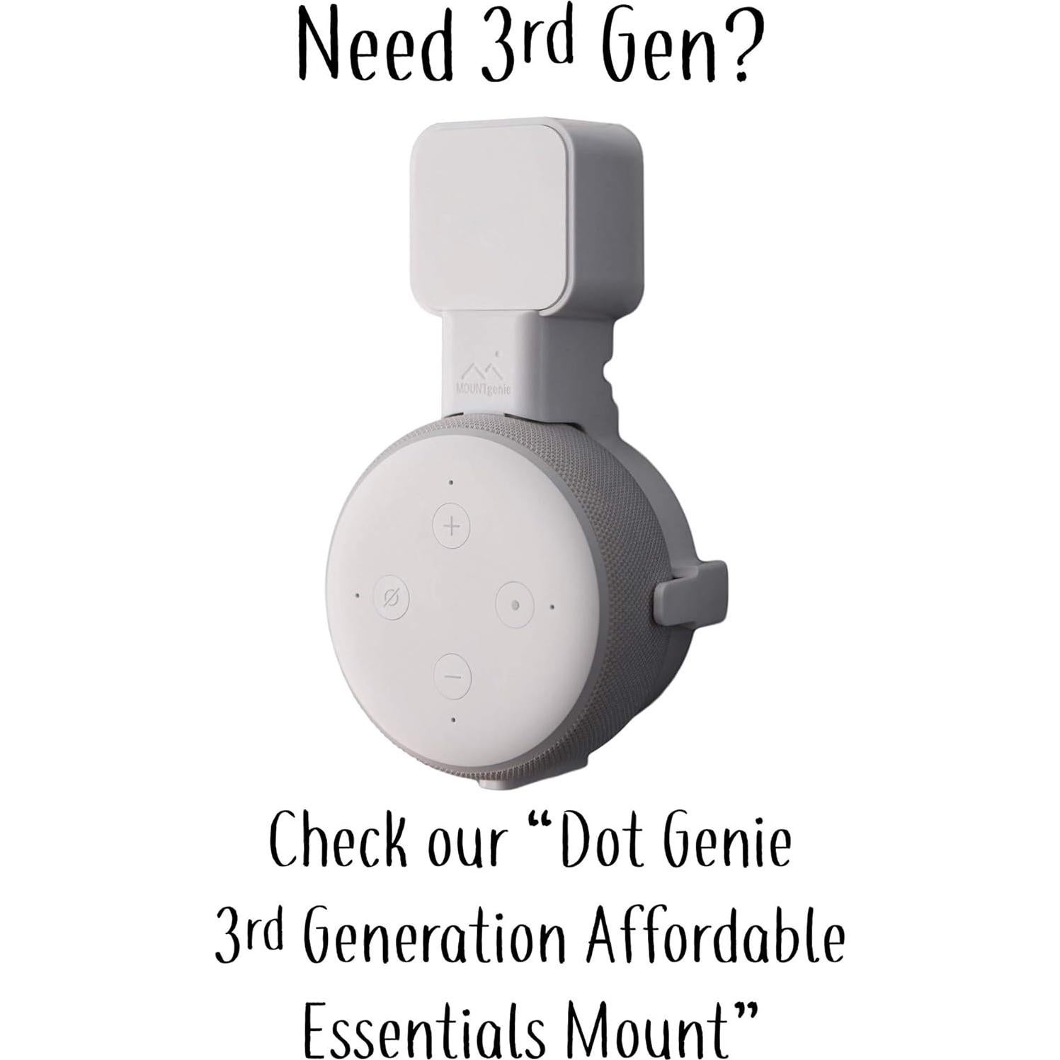 Soporte Deluxe Dot Genie para Amazon Echo Dot 2da Gen - Negro