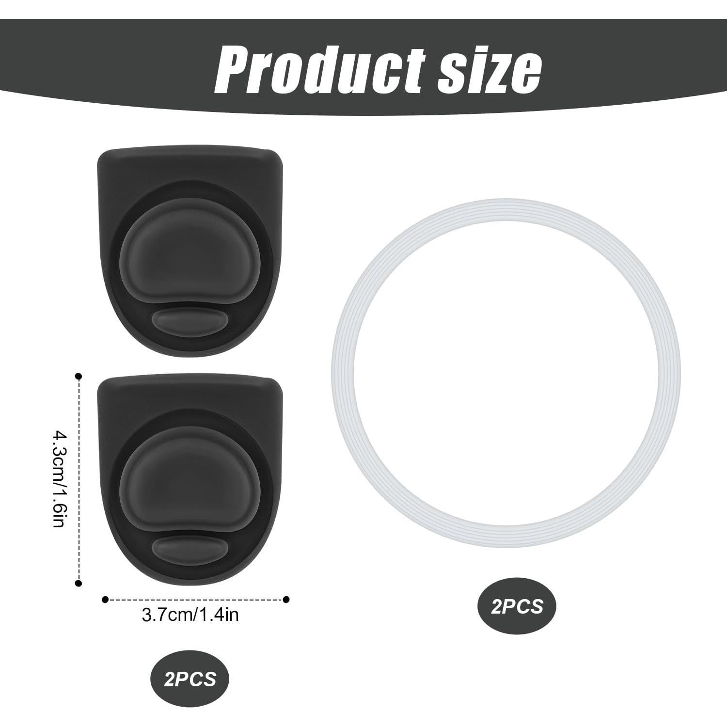 4 Piezas Tapones y Anillos de Sello Owala FreeSip Silicona