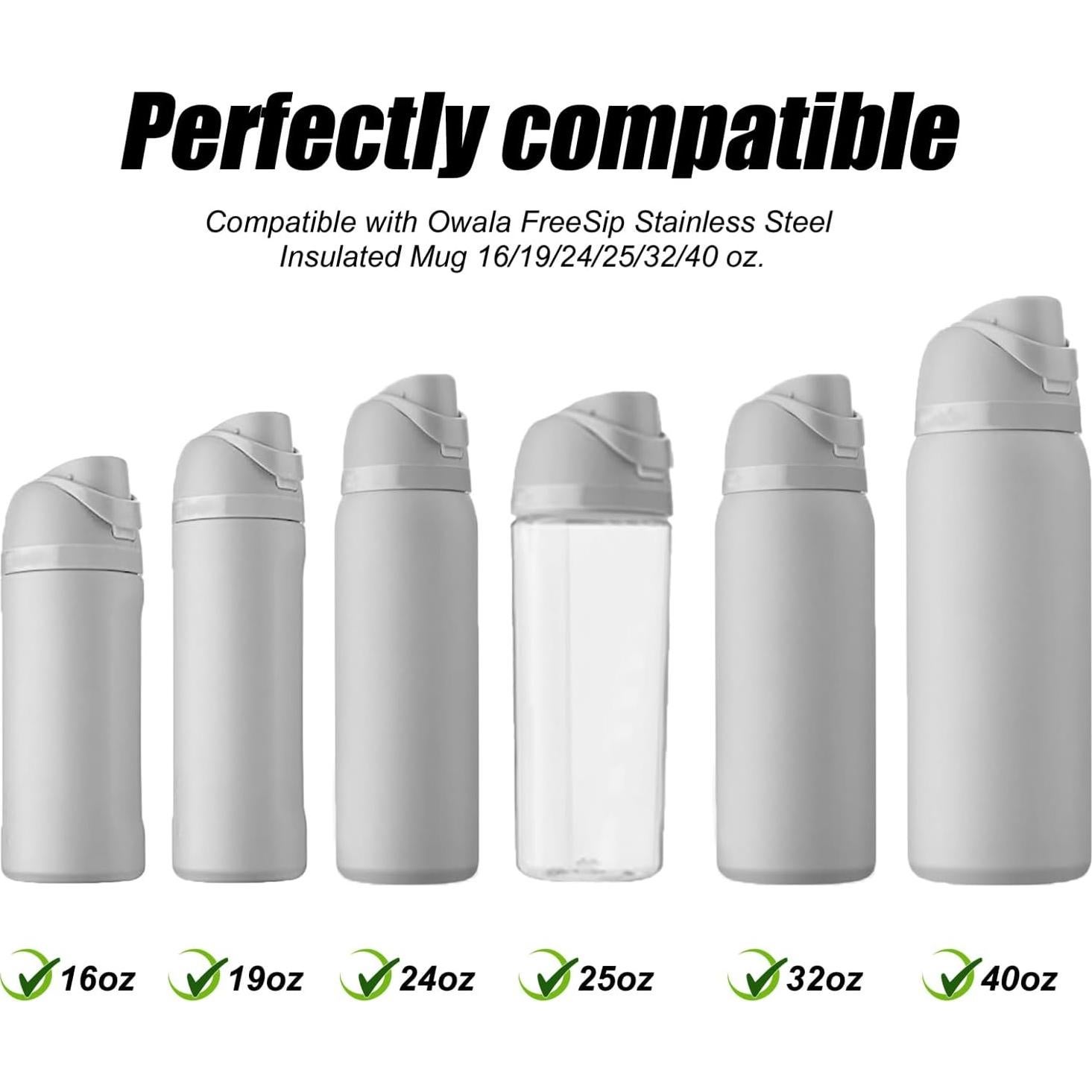 4 Piezas Tapones y Anillos de Sello Owala FreeSip Silicona