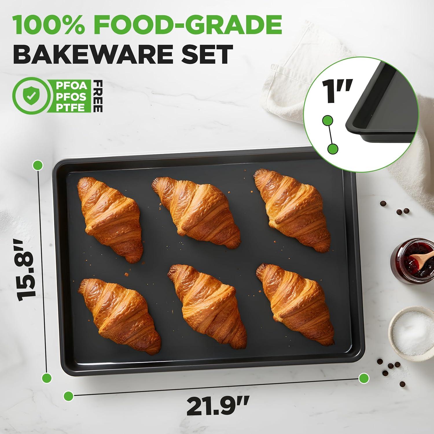 Bandeja para Hornear Antiadherente NutriChef 56x40 cm XL