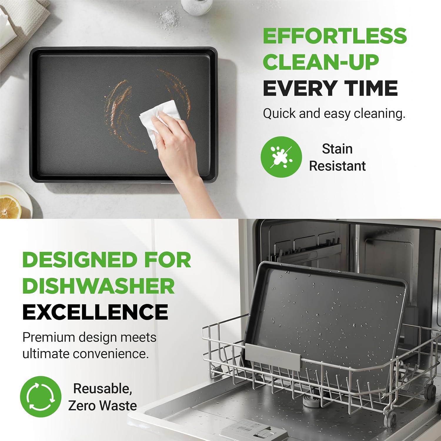 Bandeja para Hornear Antiadherente NutriChef 56x40 cm XL