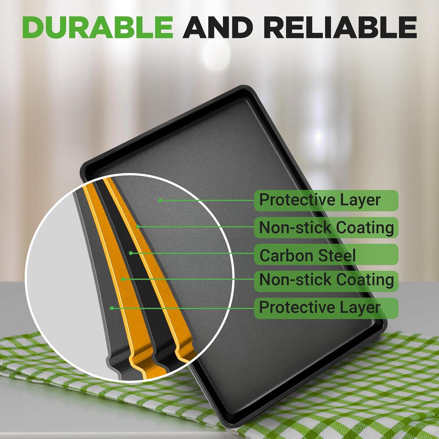 Bandeja para Hornear Antiadherente NutriChef 56x40 cm XL