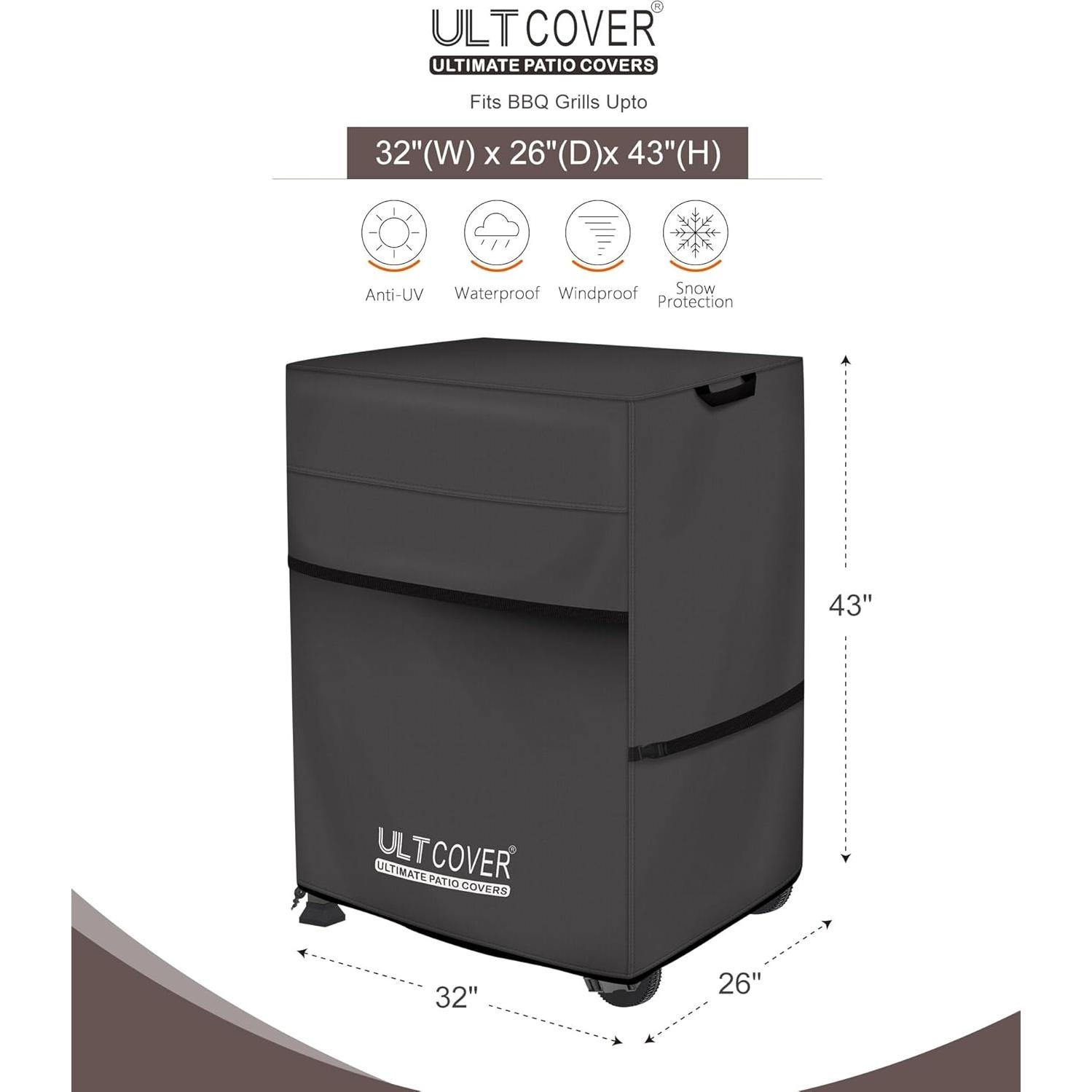 Funda Impermeable para Parrilla ULTCOVER 32" Negra