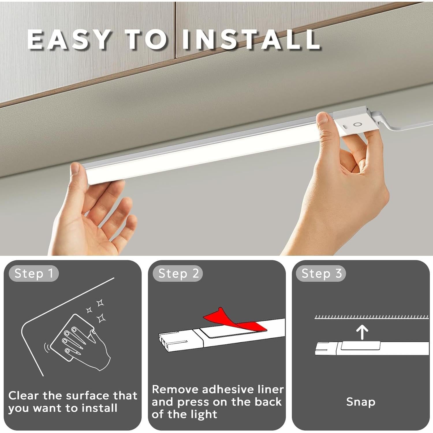 Luz LED Bajo Gabinete MYPLUS 30.48 cm 5 Temperaturas 7W