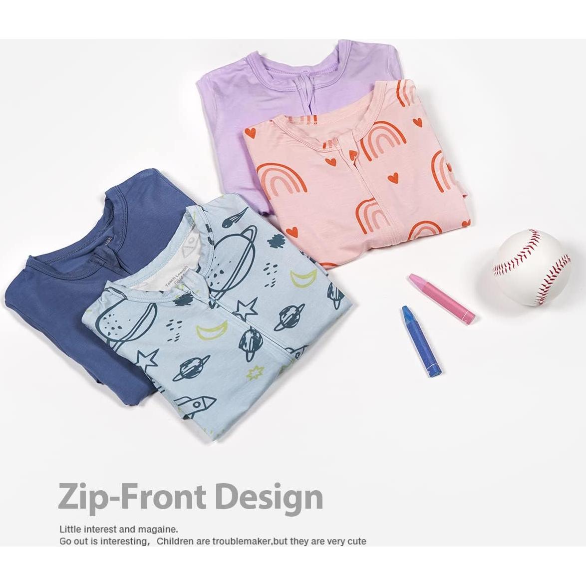 Pijamas de Viscosa de Bambú para Bebés - 2 Piezas Verde Dinosaurio