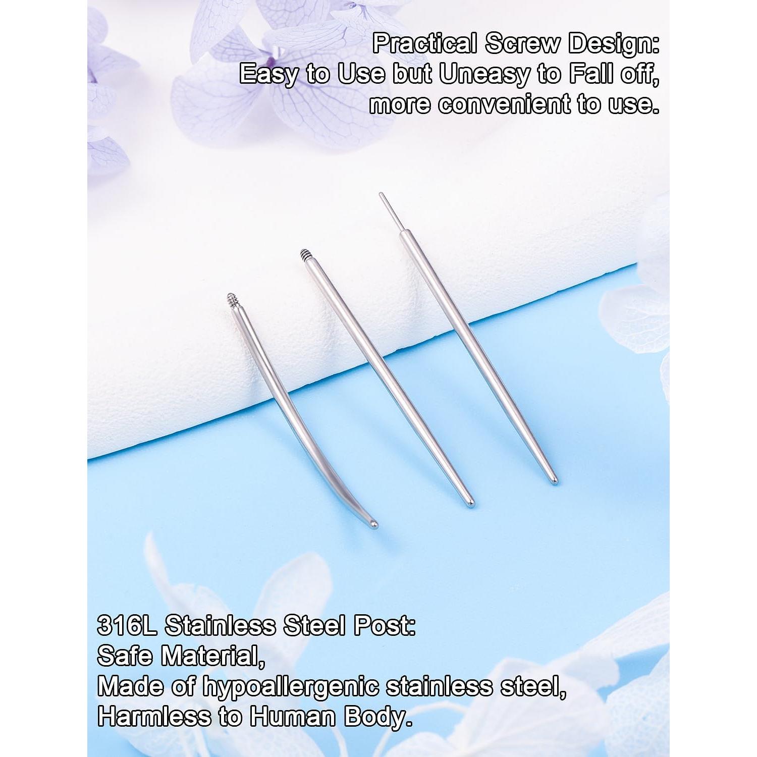 Piercing Taper 16G 18G 20G Acero Quirúrgico Joyería