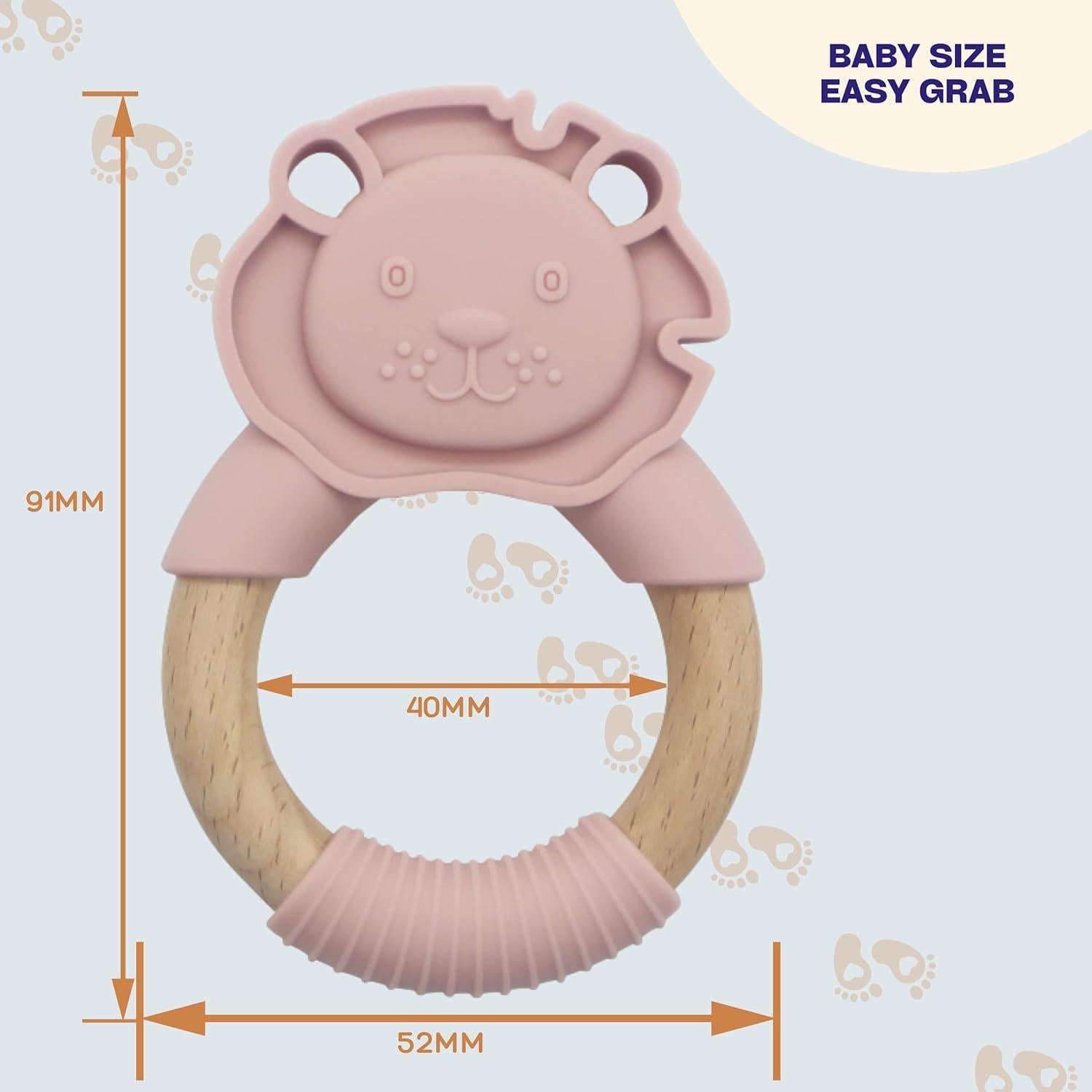 Mordedor de Silicona SOFIAL Premium para Bebés - León