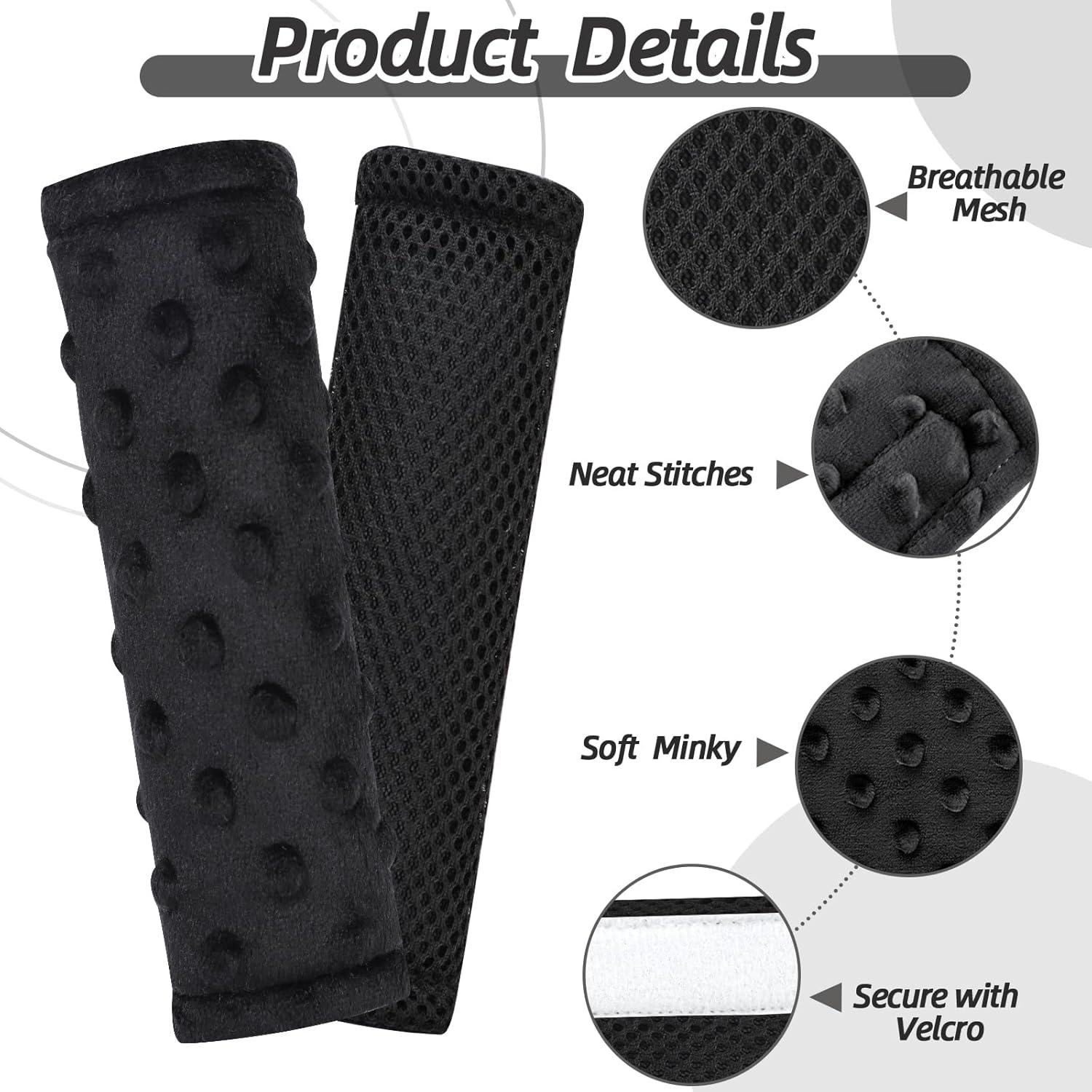 Cubiertas de Cinturón de Asiento para Bebés LW0009 - Suave Franela y Malla