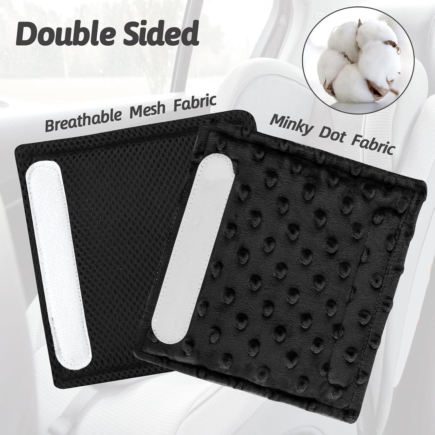 Cubiertas de Cinturón de Asiento para Bebés LW0009 - Suave Franela y Malla