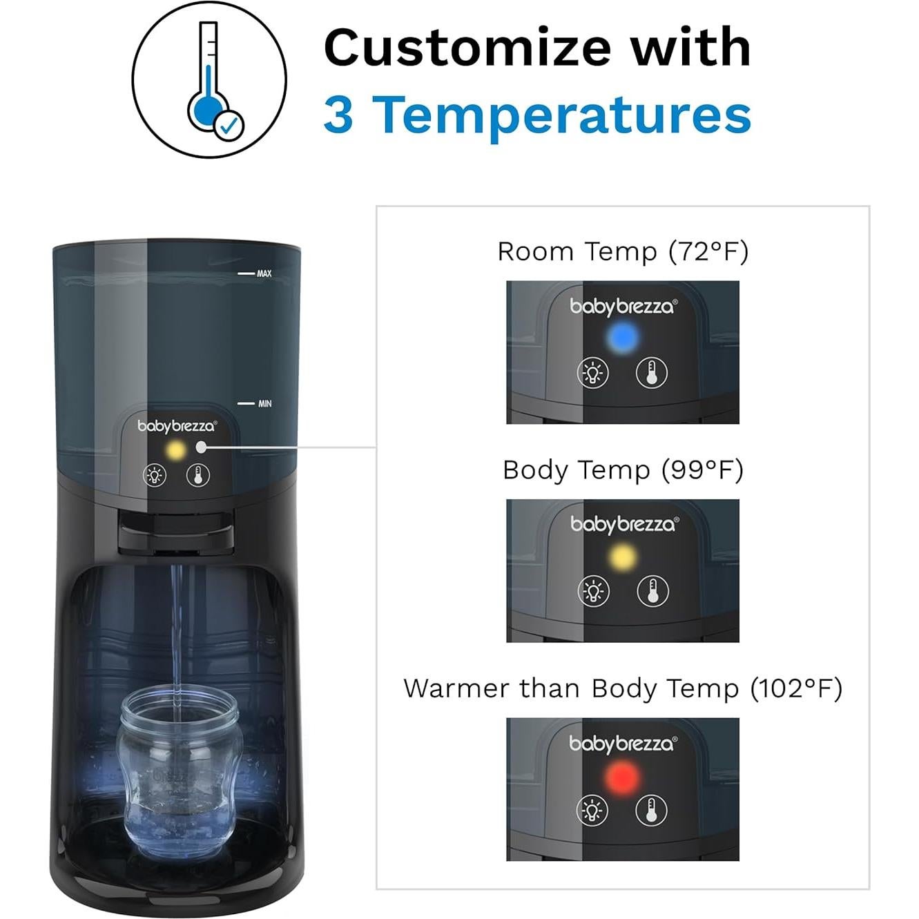 Calentador de Biberones Instantáneo Baby Brezza 1.5L 3 Temperaturas