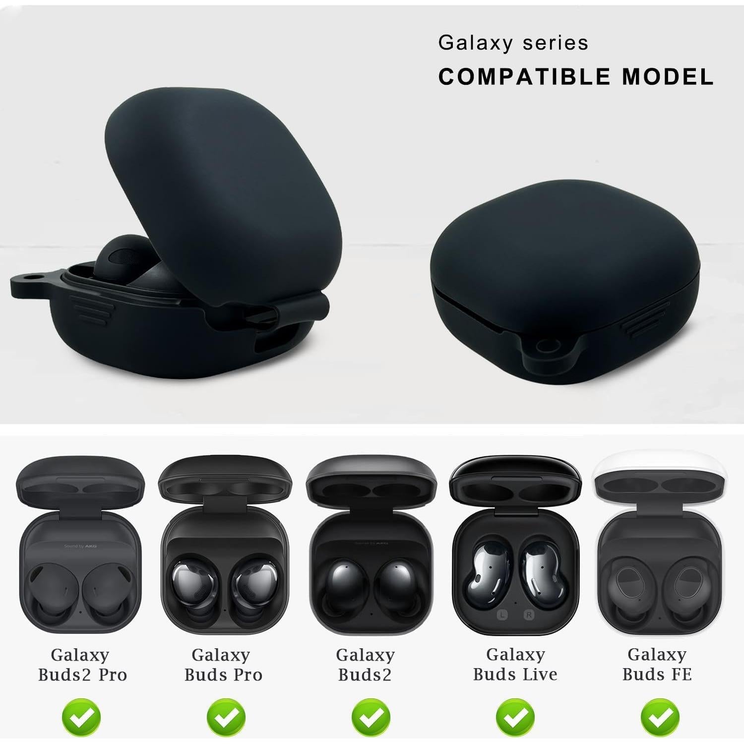 Funda de Silicona KOUJAON para Galaxy Buds FE/2 Pro/2/Pro/Live