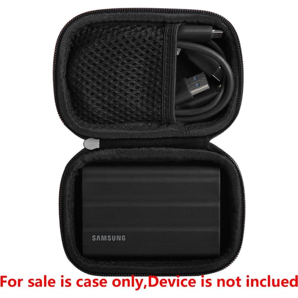 Funda de viaje dura Hermitshell para SSD Samsung T7/T9 2TB/1TB/4TB