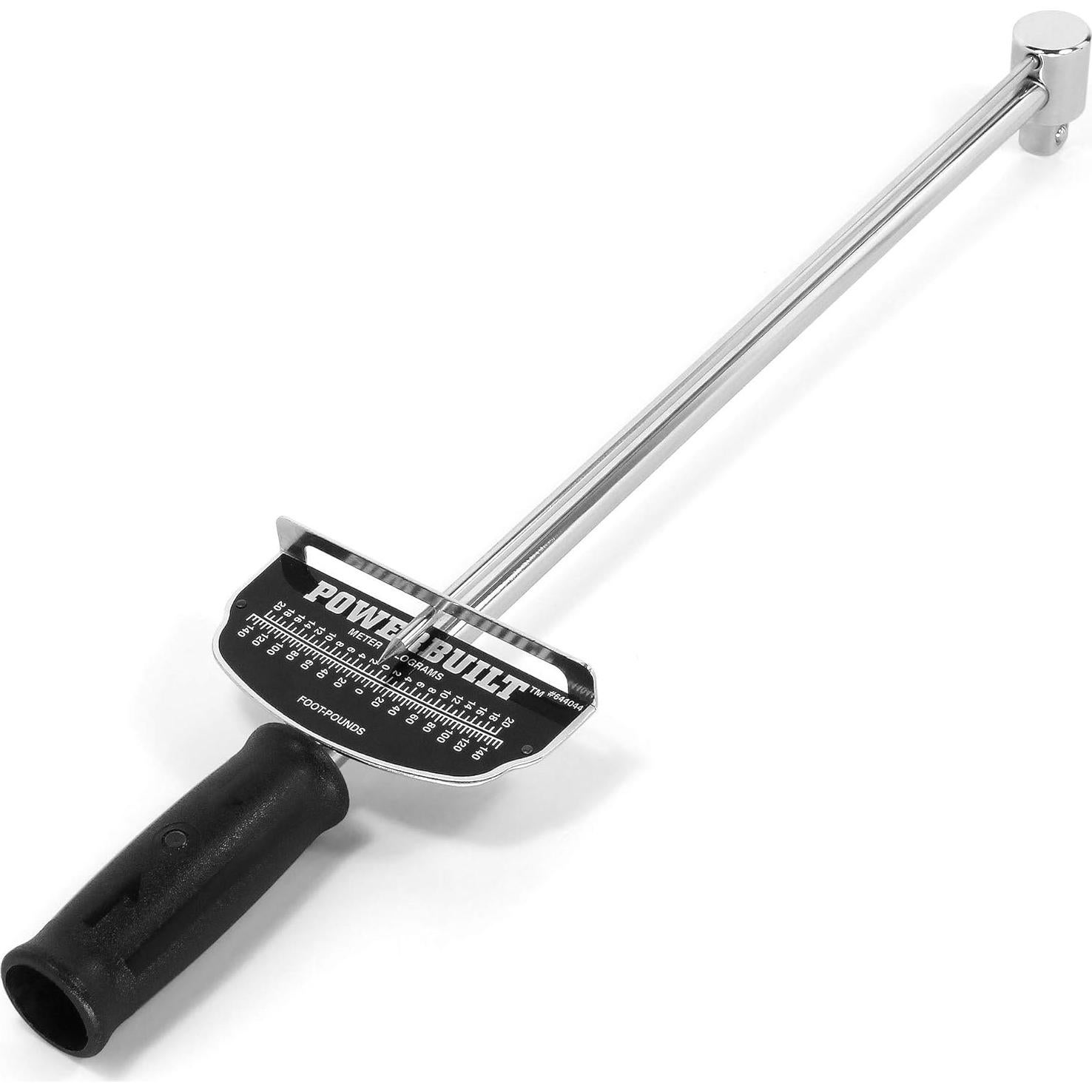 Llave de Torque de Aguja Powerbuilt 1/2" 0-140 Pies-Libras