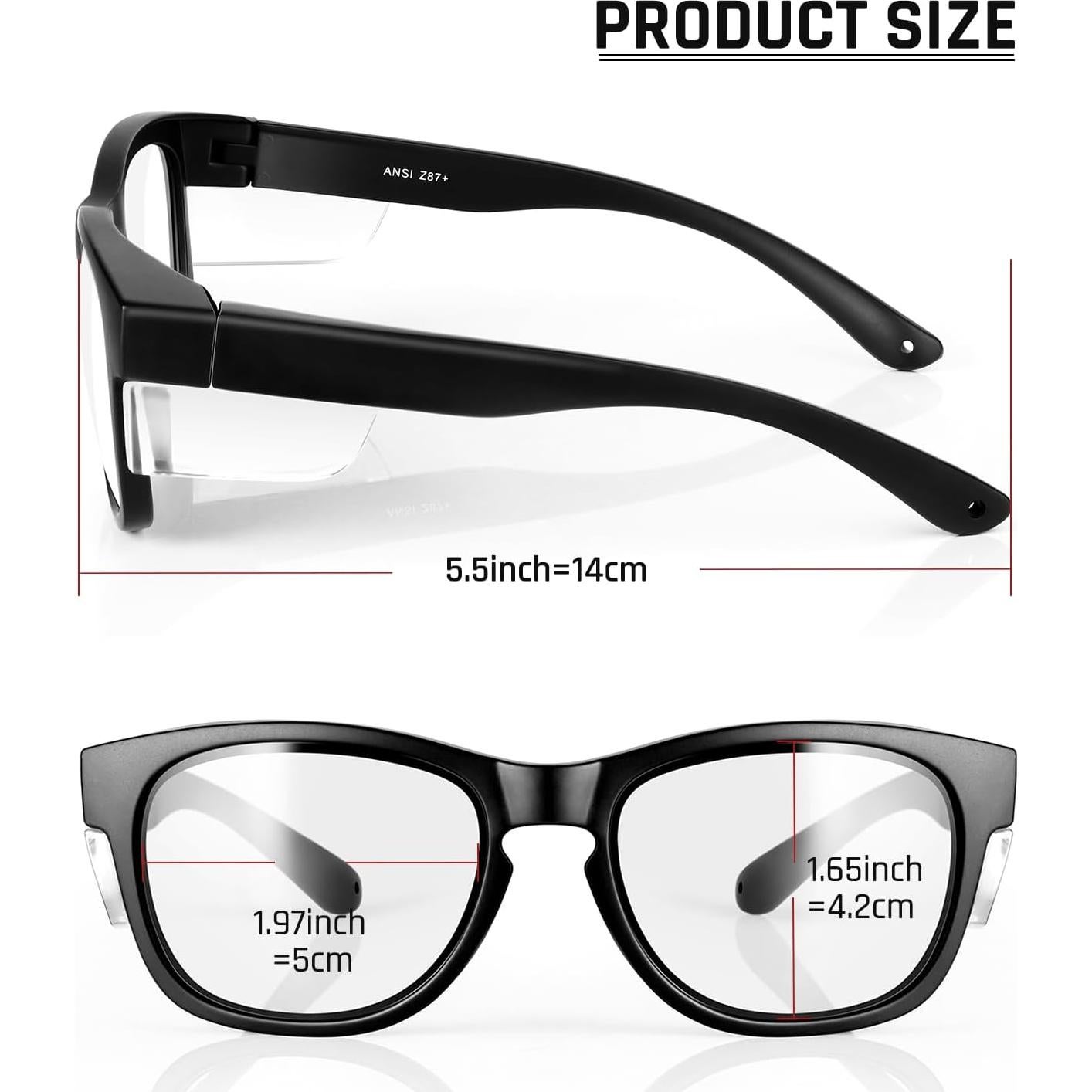 Gafas de Seguridad MORK&SUKY con Protectores Laterales ANSI Z87.1