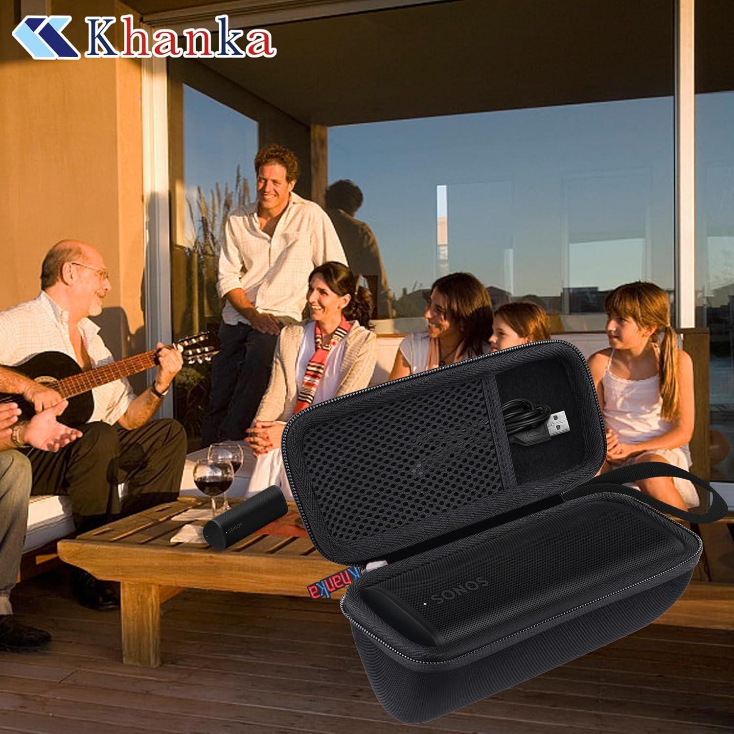 Funda Dura Khanka para Altavoz Bluetooth Sonos Roam 2 - Negro