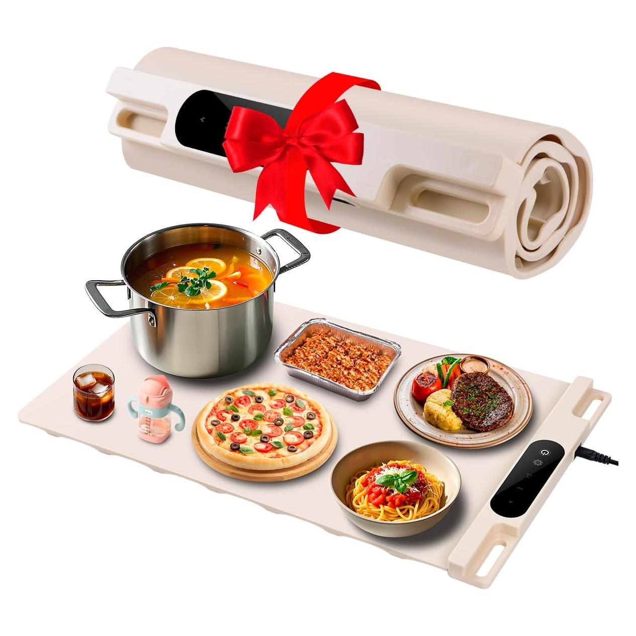 Alfombrilla eléctrica de silicona para calentar alimentos 1.43kg