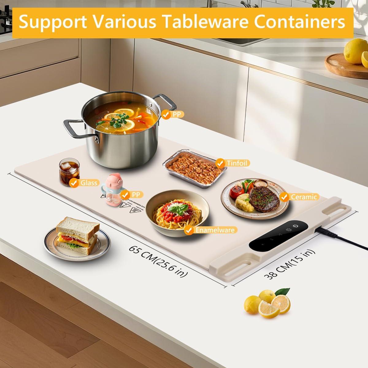 Alfombrilla eléctrica de silicona para calentar alimentos 1.43kg