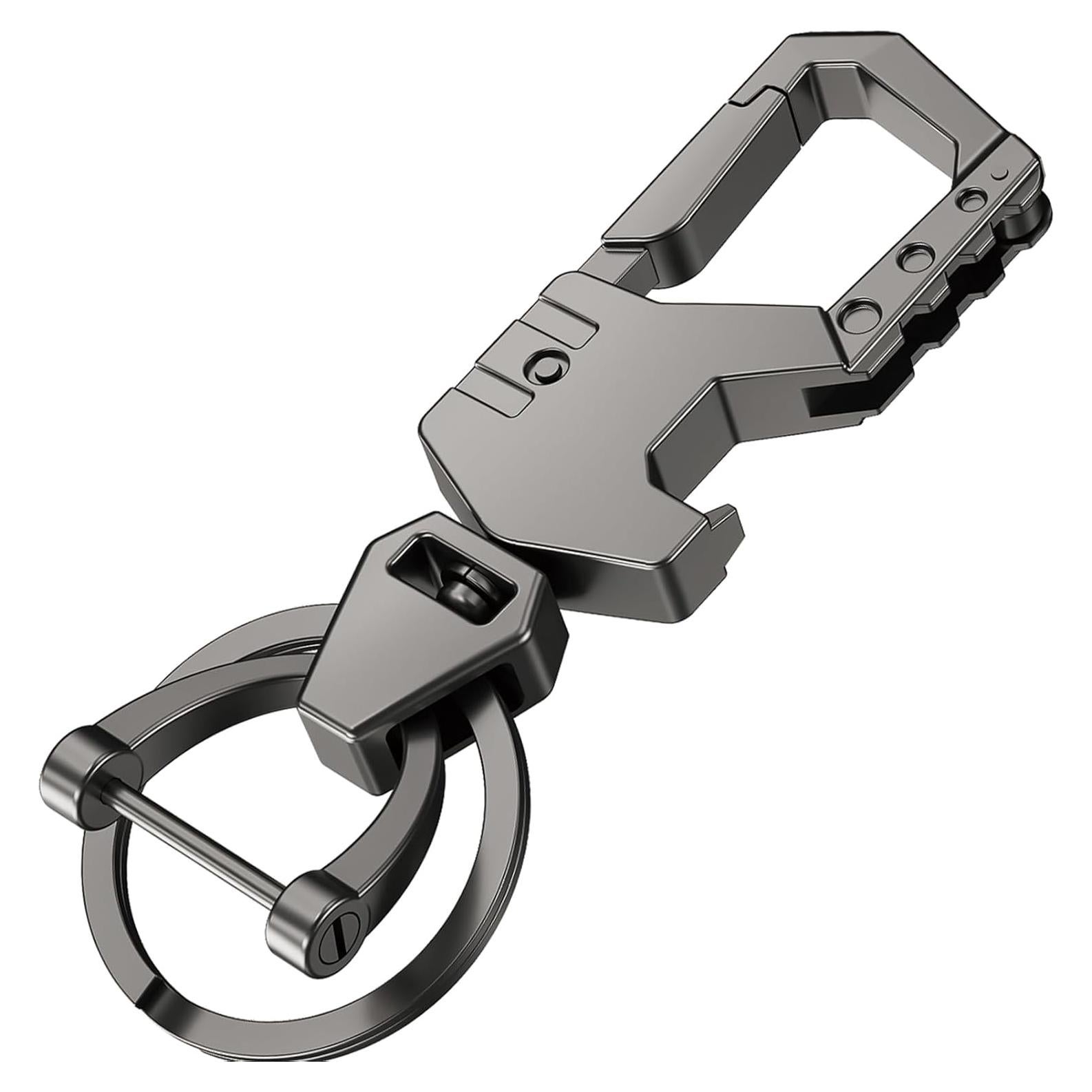 Llavero Multifuncional Abrebotellas con 2 Llaveros - Negro