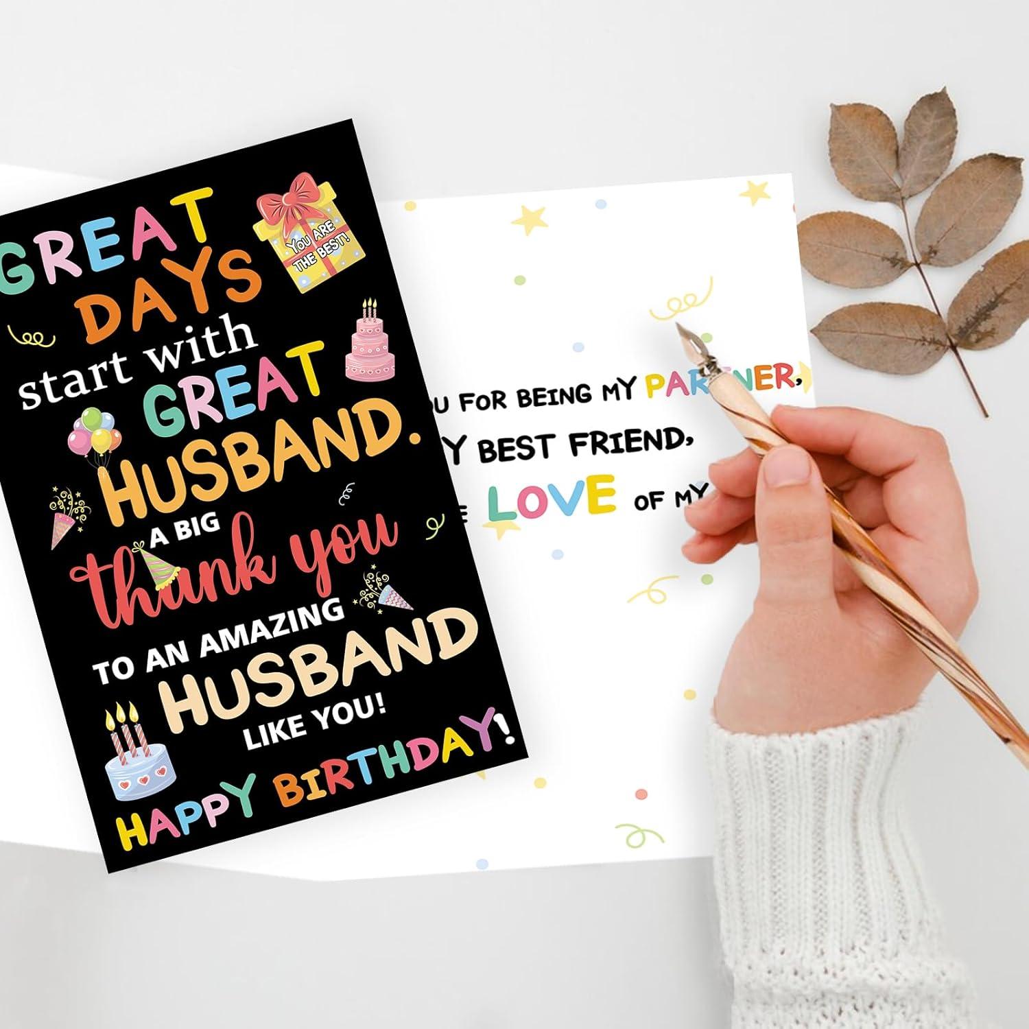 Tarjeta de Cumpleaños Divertida Esposo ICOOLYI 13.5x20.5cm