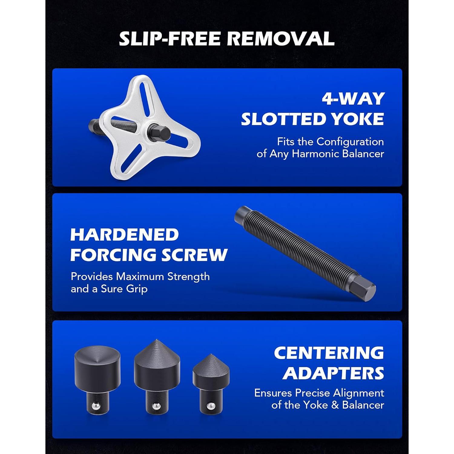 Kit Extractor Amortiguador Armónico Orion Motor Tech 49 Pzas