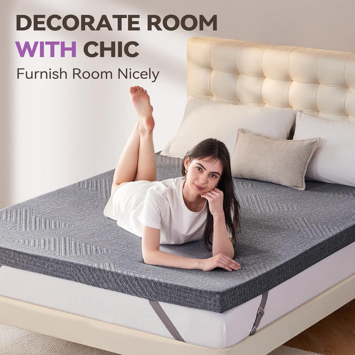 Almohadilla de Espuma Viscoelástica BDEUS 3" Individual Gris