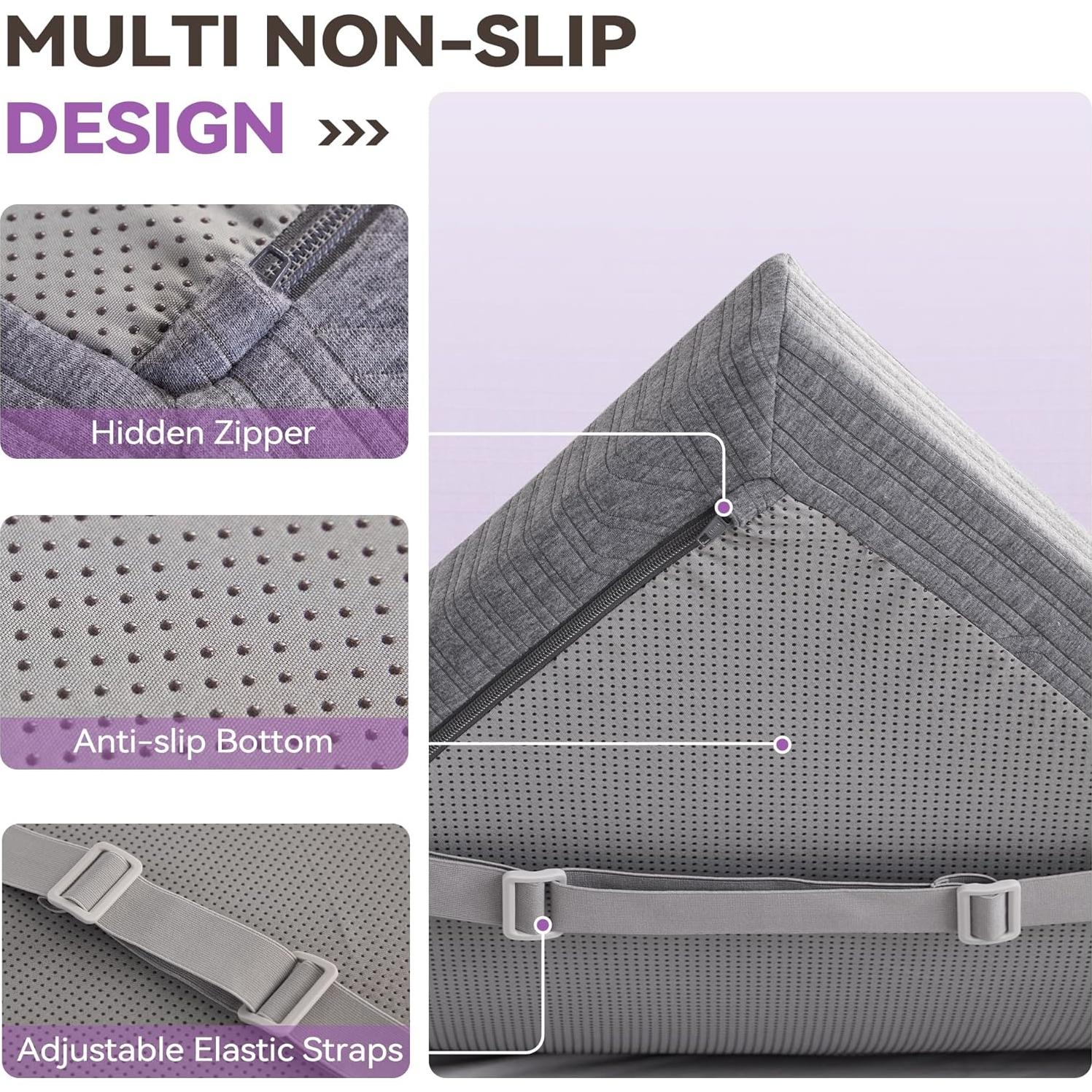 Almohadilla de Espuma Viscoelástica BDEUS 3" Individual Gris