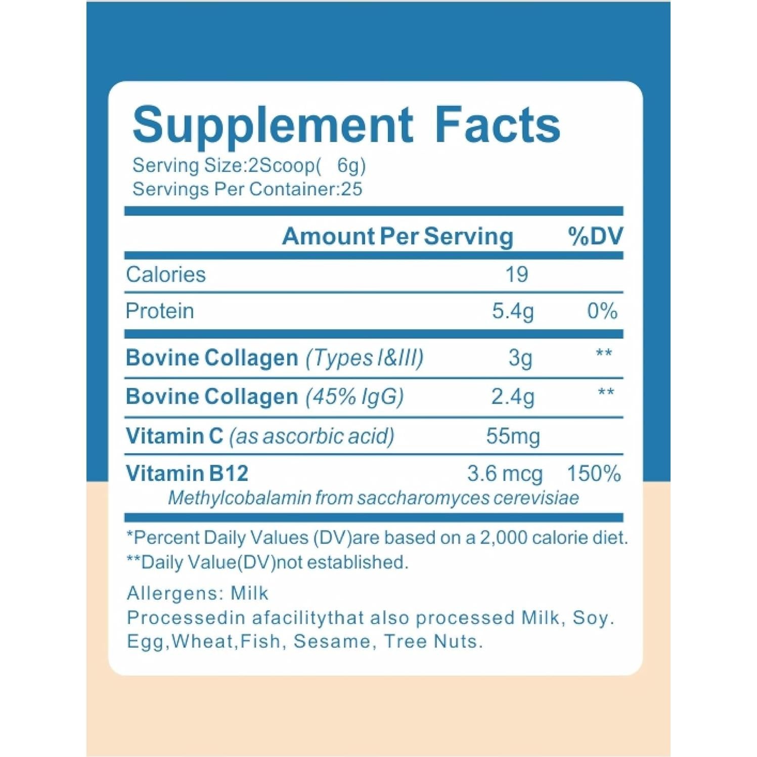 Polvo de Calostro Bovino UUNZ 150g con Colágeno 45% IgG