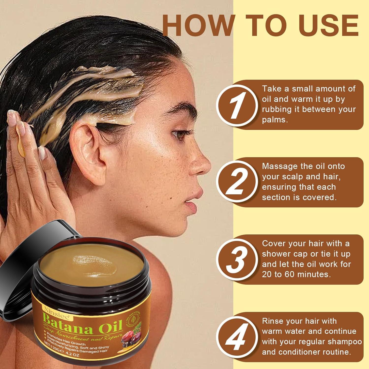 Aceite de Batana Crudo Ninsiec 159g - Crecimiento Cabello Puro