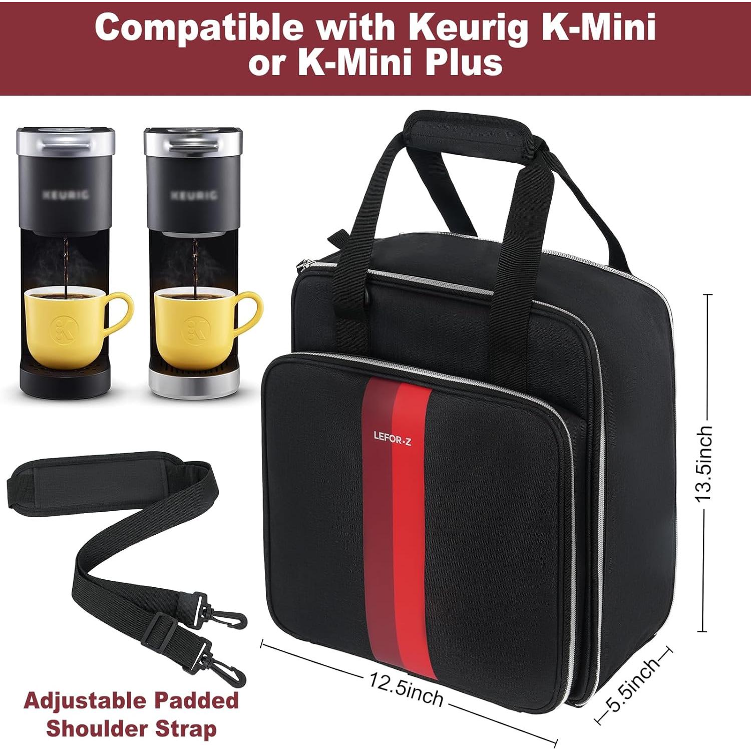 Bolsa de viaje para cafetera Keurig K-Mini Plus - Aislante y resistente