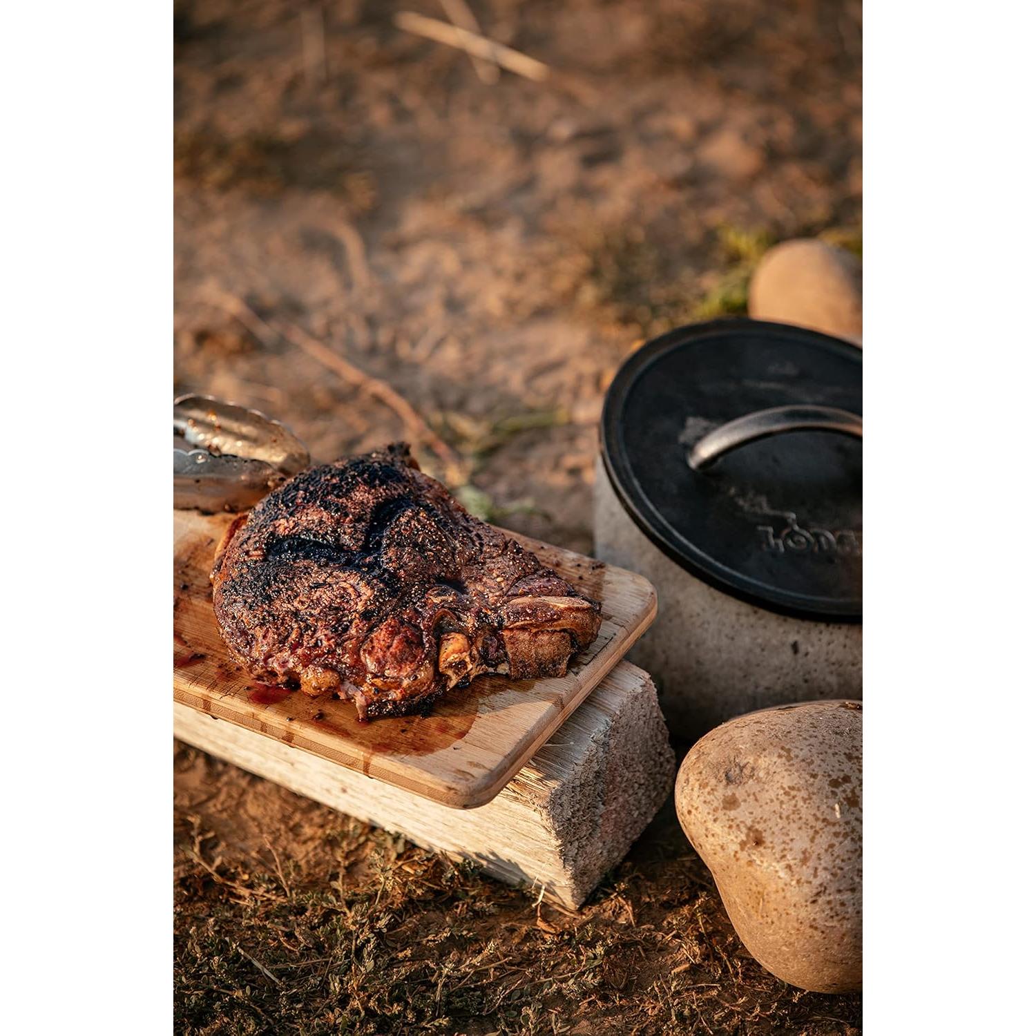 Prensa de Parrilla Redonda Lodge Yellowstone 20.32 cm Hierro Fundido