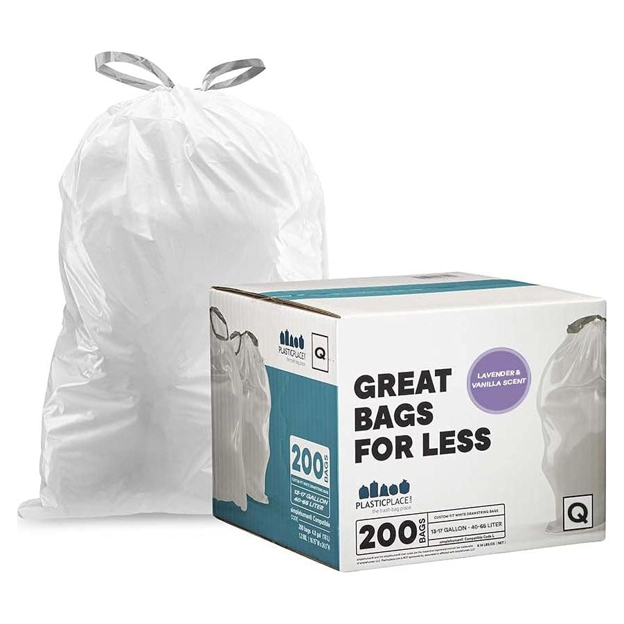 Bolsas de Basura Plasticplace 200 Contenido 64.1x83.2 cm Aroma Lavanda