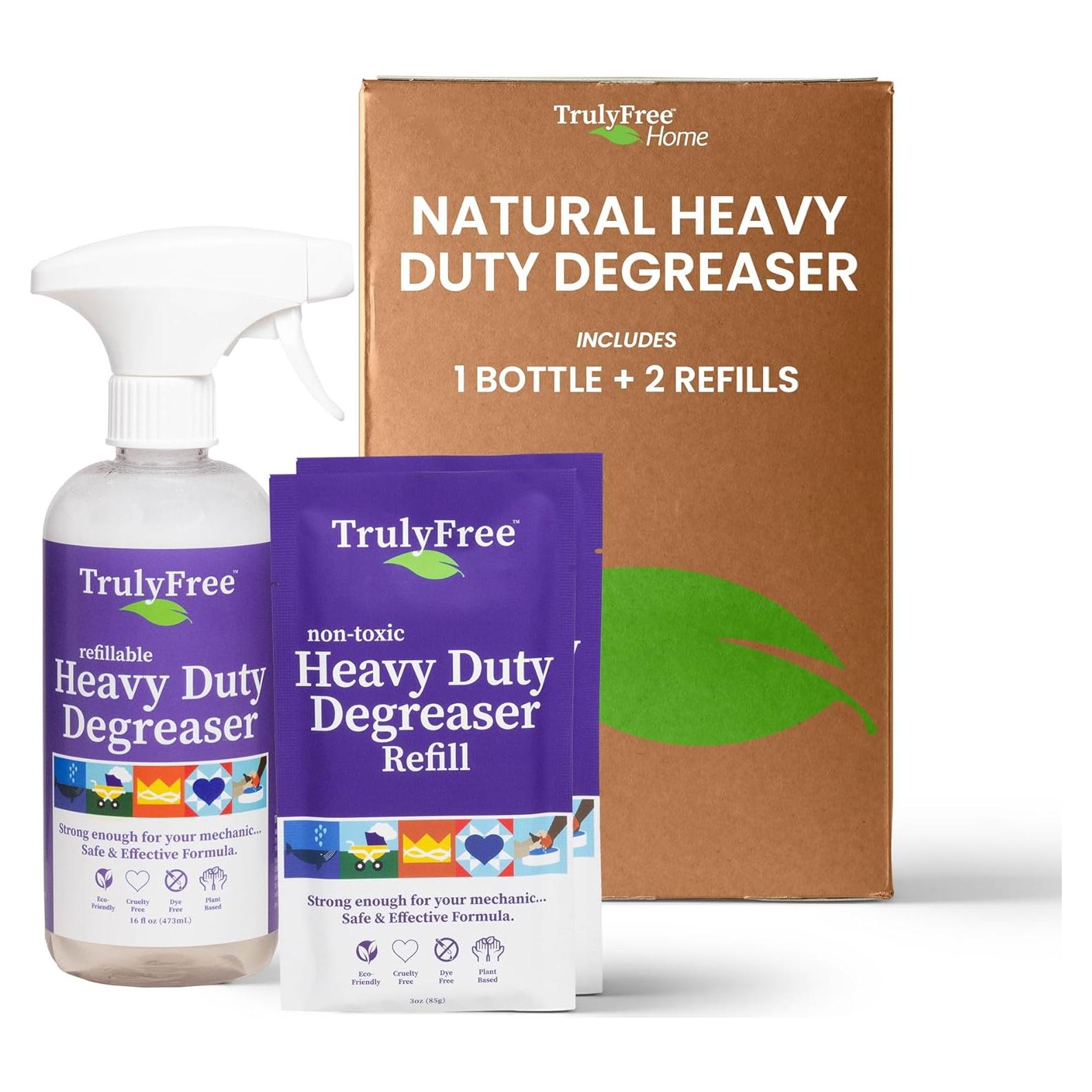 Desengrasante Truly Free 473 ml + 2 Recargas 118 ml - Sin Tóxicos