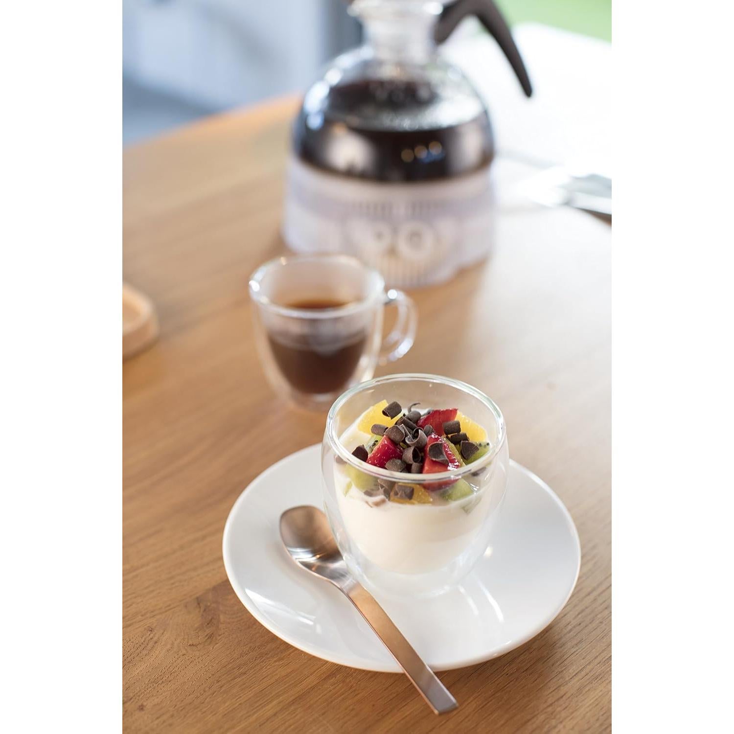 Vasos Doble Pared Bodum 74.9ml Set de 2 Vidrio Aislado