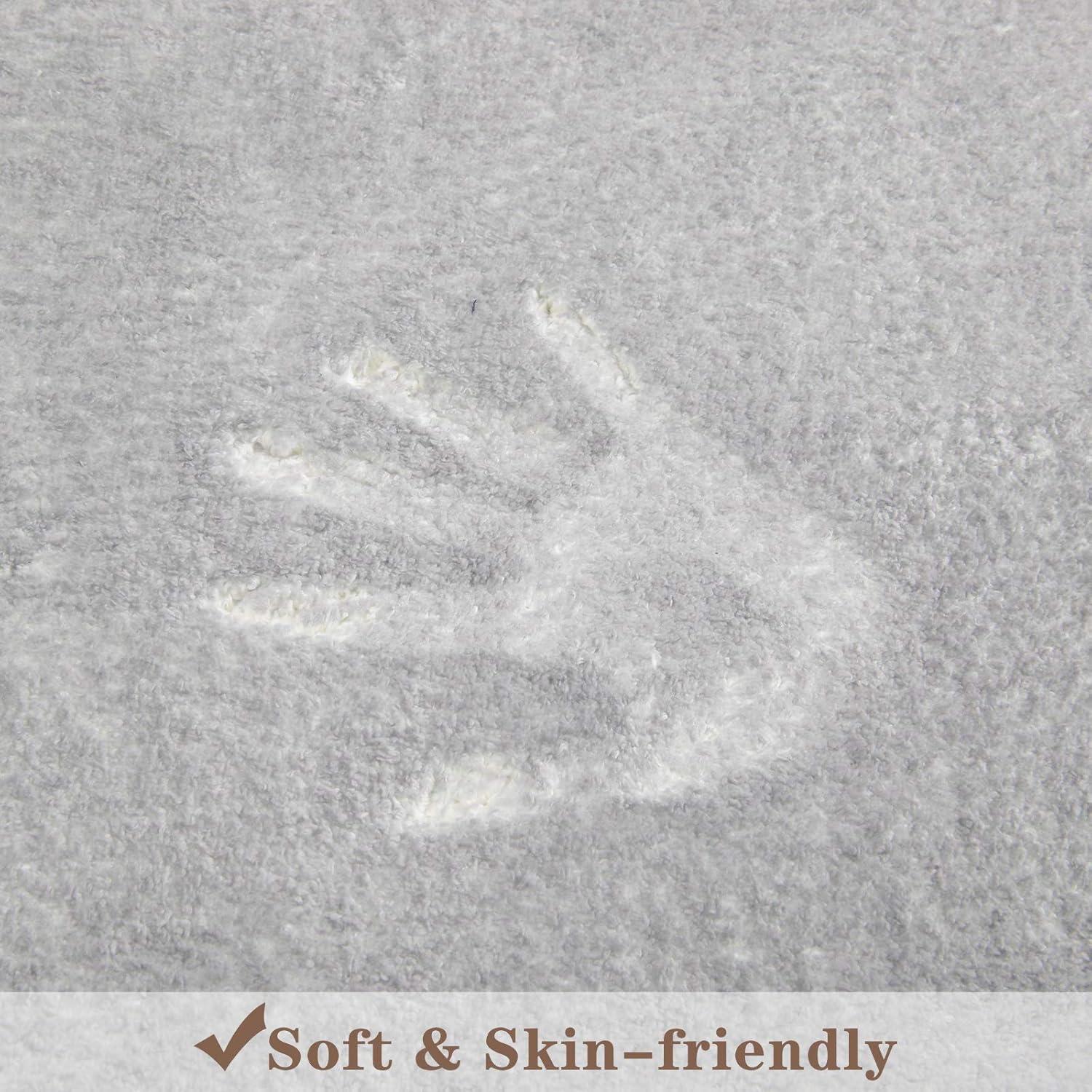 Alfombra Redonda de Área Topotdor 1.02m Alfabeto Gris Suave