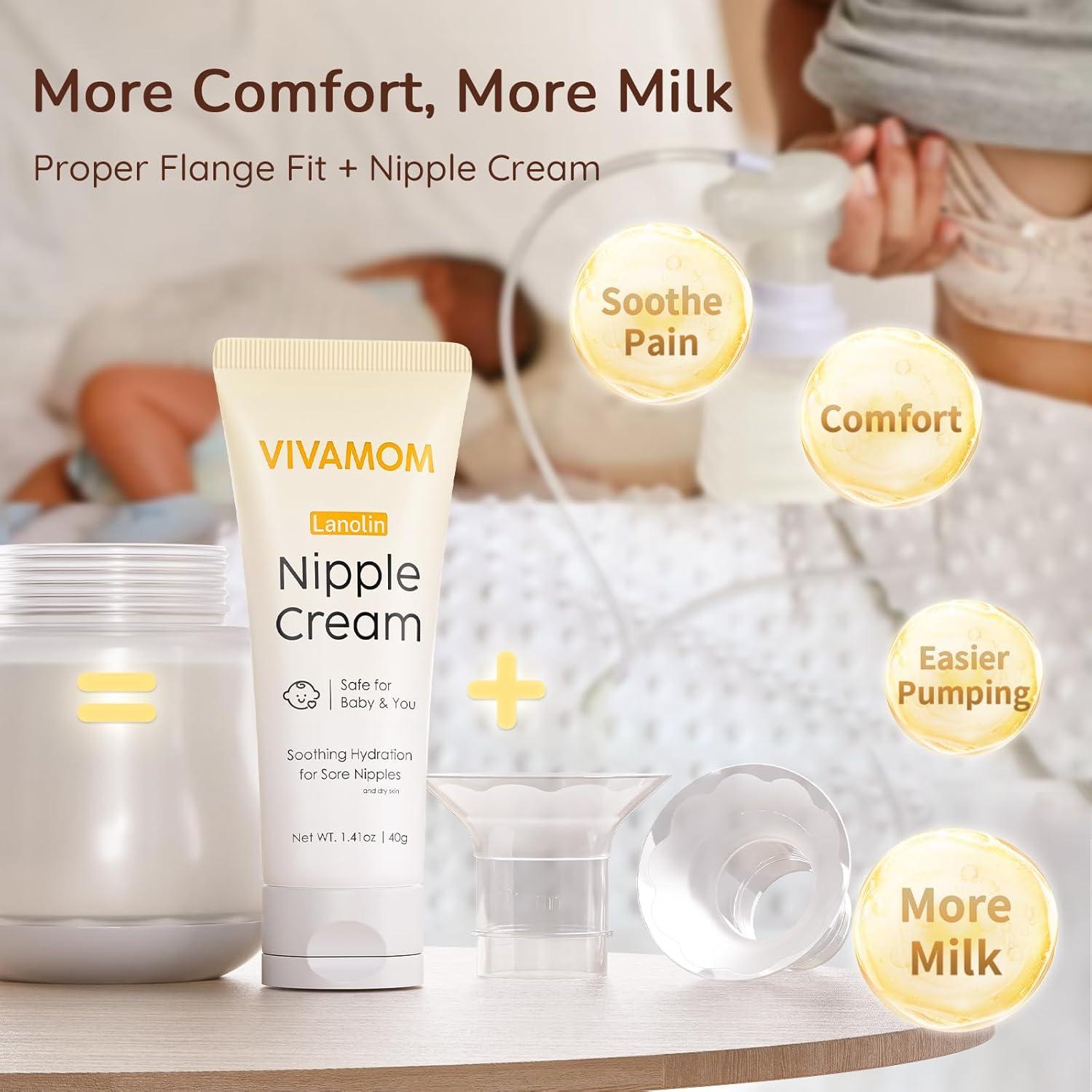 Kit de Tamaño de Brida Vivamom 10PCS + Crema de Pezón