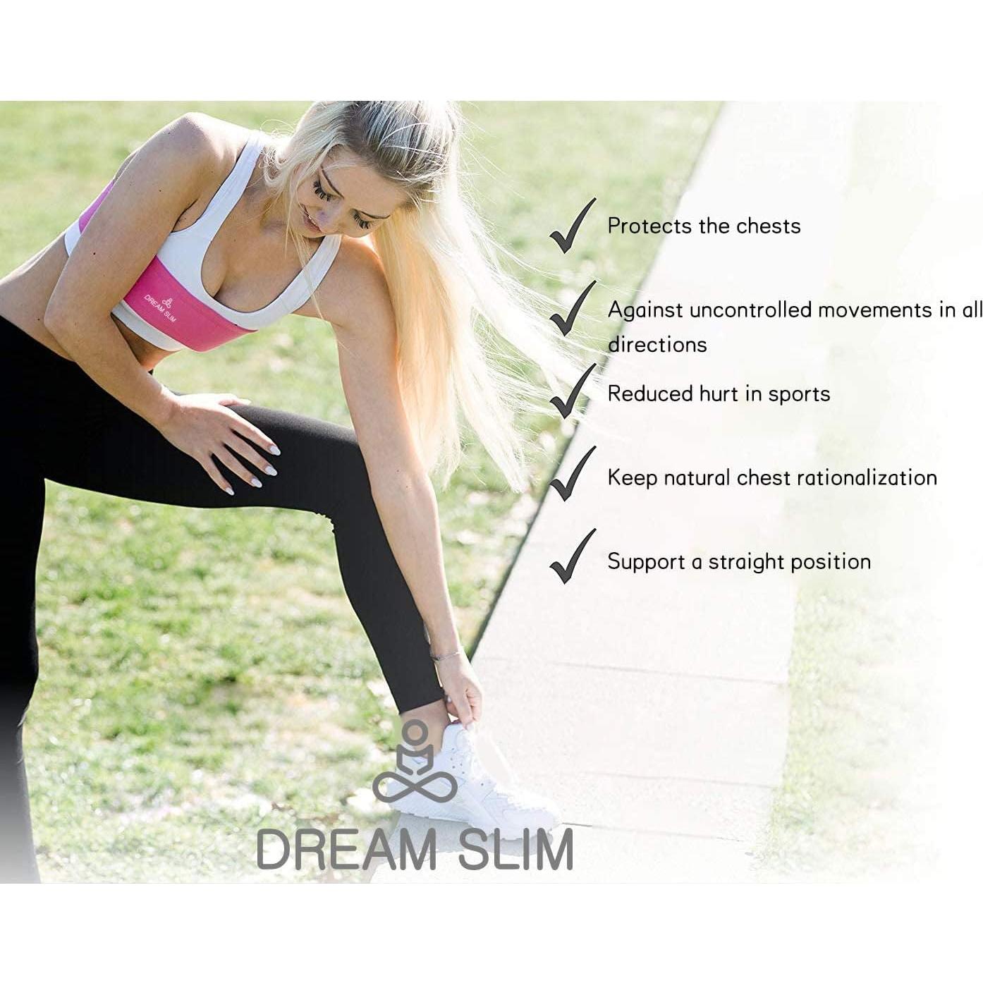 Banda de Soporte para el Pecho Dream Slim Ajustable - Negro