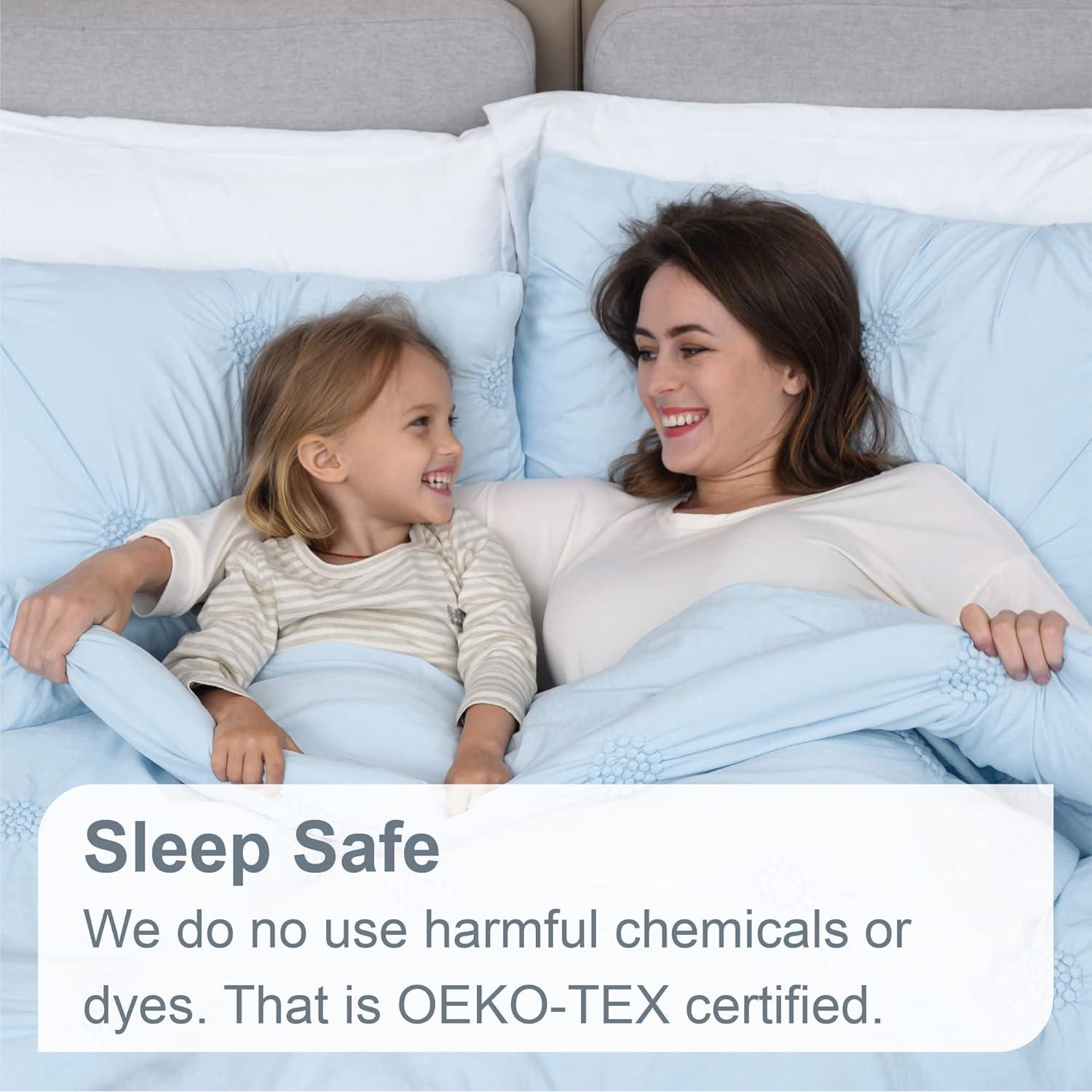 Conjunto de Edredón Swift Home Twin XL Azul Bebé 2 Piezas