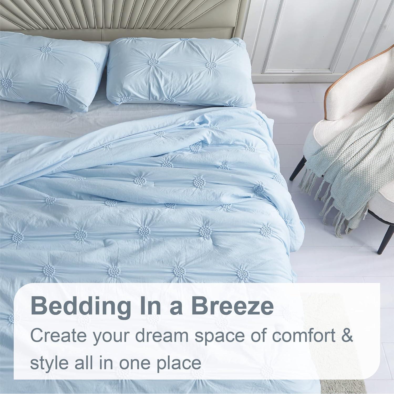 Conjunto de Edredón Swift Home Twin XL Azul Bebé 2 Piezas