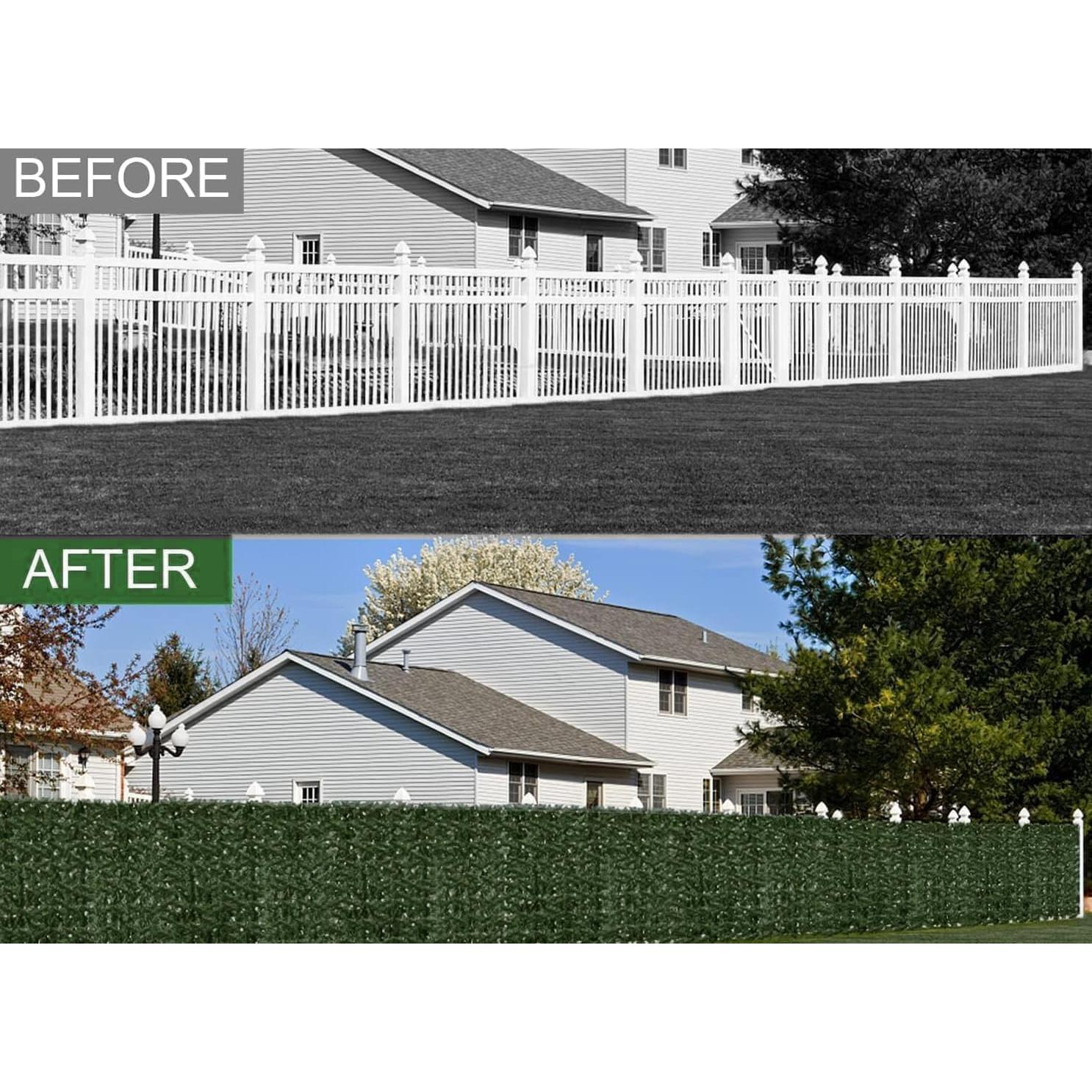 Cerca de Privacidad Hiedra Artificial Moeput 8PCS 50x50 cm