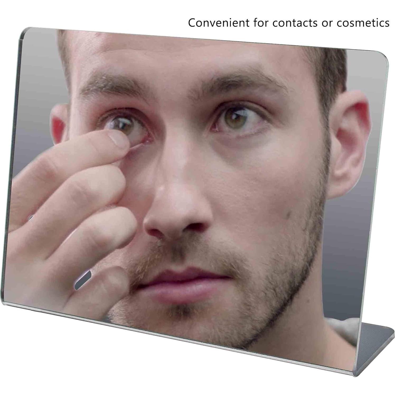 Espejo Acrílico 18 x 13 cm Respaldo Inclinable Marketing Holders